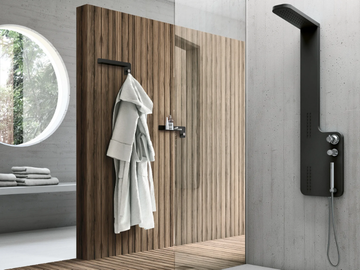 PLANE - Wall-mounted shower panel with hand shower by Gruppo Geromin - view 2